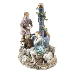 German Style Porcelain Figural Group