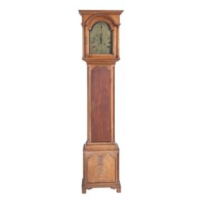 English Georgian Thomas Wagstaff Walnut Tall Case Clock