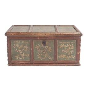 Early 19th Century Painted Dower Chest