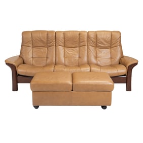 Ekornes Stressless Buckingham Sofa with Ottoman