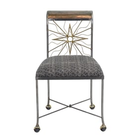 Mario Villa Attributed Metal Desk Chair