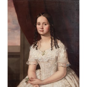 American School, Portrait, oil