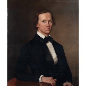 American School, Portrait, oil