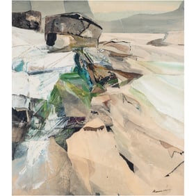 Alexander Nepote, On White Beach - Alone, mixed media