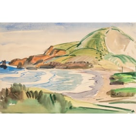 Alexander Nepote, Rockaway Beach, watercolor