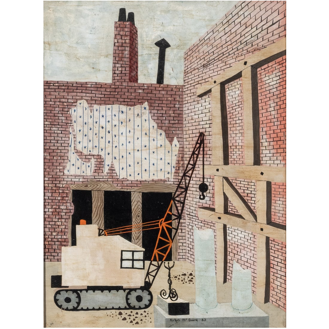 Ralph McGuire, Work Site, oil (1 of 4)