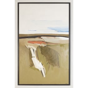 Viola Frey, Landscape, oil on canvas