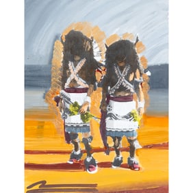 Mateo Romero, Buffalo Dancer, mixed media