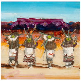 Mateo Romero, Ceremonial Dancers, mixed media