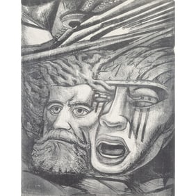 David A. Sigueiros, Muerte al Invasor, lithograph