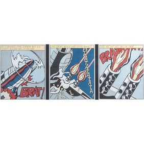 Roy Lichtenstein, As I Opened Fire, offset lithographs