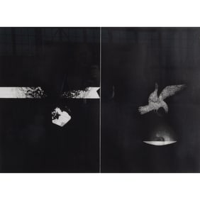 Yuzo Nakano, Bird, etching