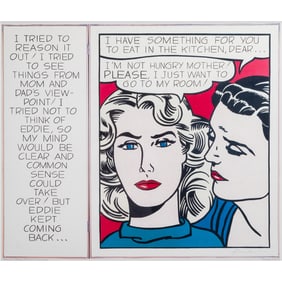 A Signed Exhibition Poster of Roy Lichtenstein