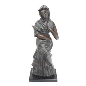 Circle of Elie Nadelman, Standing Woman, bronze