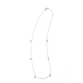 Diamond, Oxidized Silver Necklace.