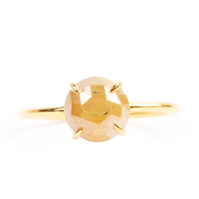 Diamond, 18k Yellow Gold Ring.