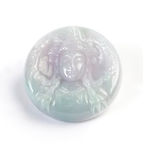 Carved Jadeite Jade Pendant.