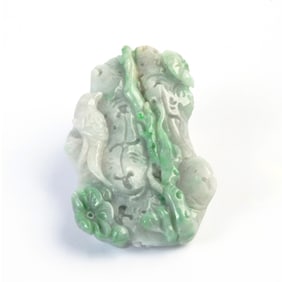 Carved Jadeite Jade Pendant.