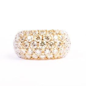Diamond, 18k Gold Ring.