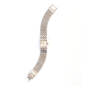 Champ 14k White Gold Wristwatch.