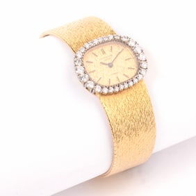 Patek Philippe & Co. Diamond, 18k Gold Wristwatch.