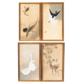 Set of Four Ohara Koson: Woodblock Prints