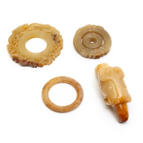 Group of Chinese Archaistic Jade Carvings