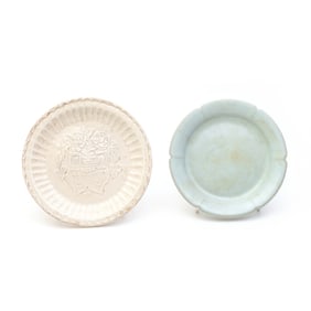 Chinese Guan-Type and Molded 'Ding' Dishes