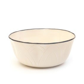 Chinese Carved Ding-Type ' Lotus' Bowl