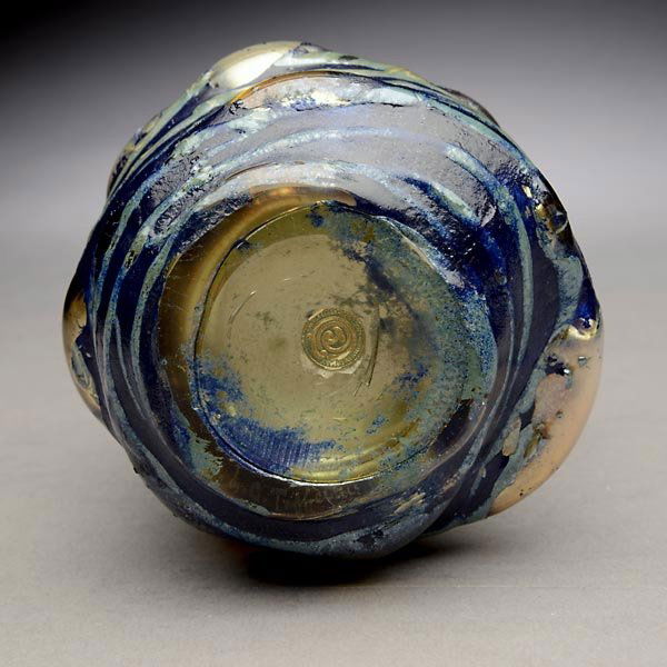 56 Tiffany Studios Pebbled Lava Vase Lot 56