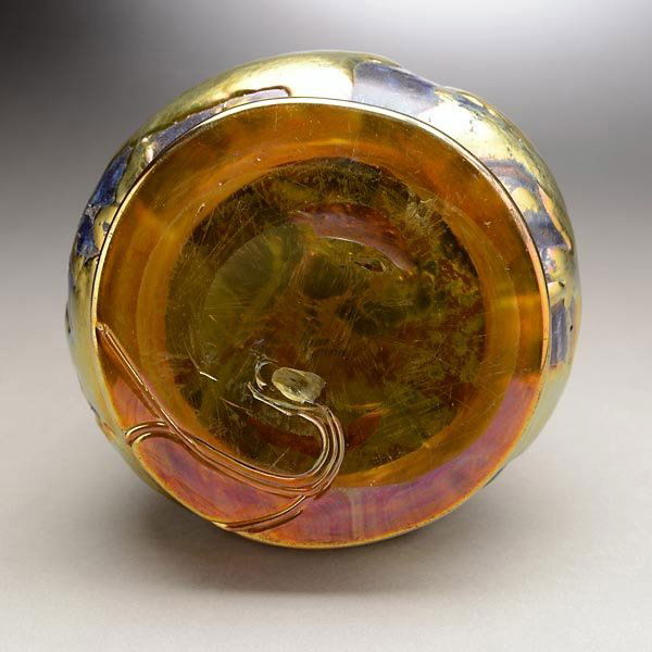 58 Tiffany Studios Lava Vase Lot 58