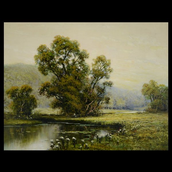 A. D. GREER Texas Landscape: A. D. GREER (American 1904-1998) Texas Landscape Oil on canvas 28 x 36 inches/ 71 x 91.5 centimeters Signed lower right "A. D. Greer" Frame: 34 x 41.75 inches/ 86.3 x 106 centimeters PROVENANCE: Priva