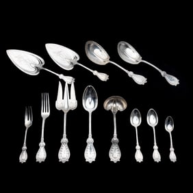 Schulz & Fischer Faralone Pattern Silver Flatware