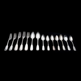 Collection of Coin and Sterling Silver Flatware