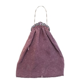 Art Deco Silver Gem Set Purse