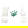 Seven Early American Glass Salt Cellars