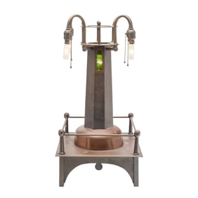 Arts and Crafts Copper Five Light "Lighthouse" Lamp