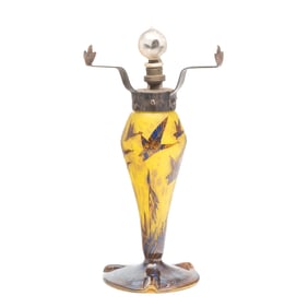 Schneider La Verre Francais Cameo Glass Table Lamp Base