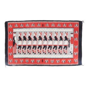 Native American Navajo Yei Rug