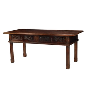 Italian Renaissance Style Two-Drawer Table.