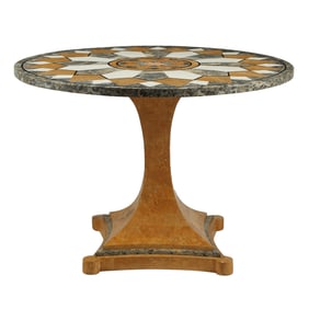 Italian Style Specimen Marble Table