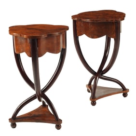 Pair of Biedermeier Style End Tables