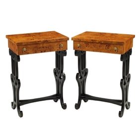Pair of Biedermeier Style End Tables