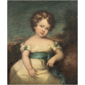 Circle of Thomas Gainsborough, Portrait of Child, oil