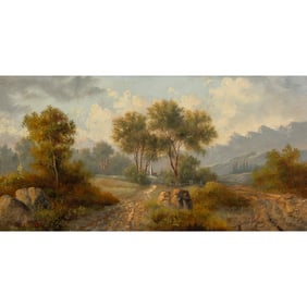Karl Rieder, Landscape, oil on canvas