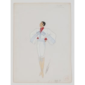 Erte, Costume Illustration: Dompteur, gouache