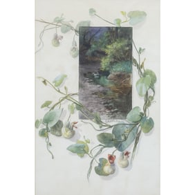 Ethel M. Wickes, Bladderwort, watercolor on paper