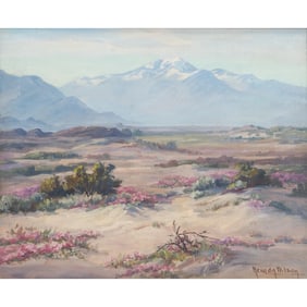 Nevada Wilson, Desert Landscape, oil on panel