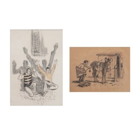 Arthur G. Dove, two illustrations on paper