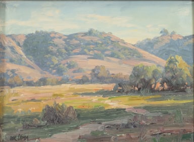 Paul A. Grimm, Landscape, oil on panel